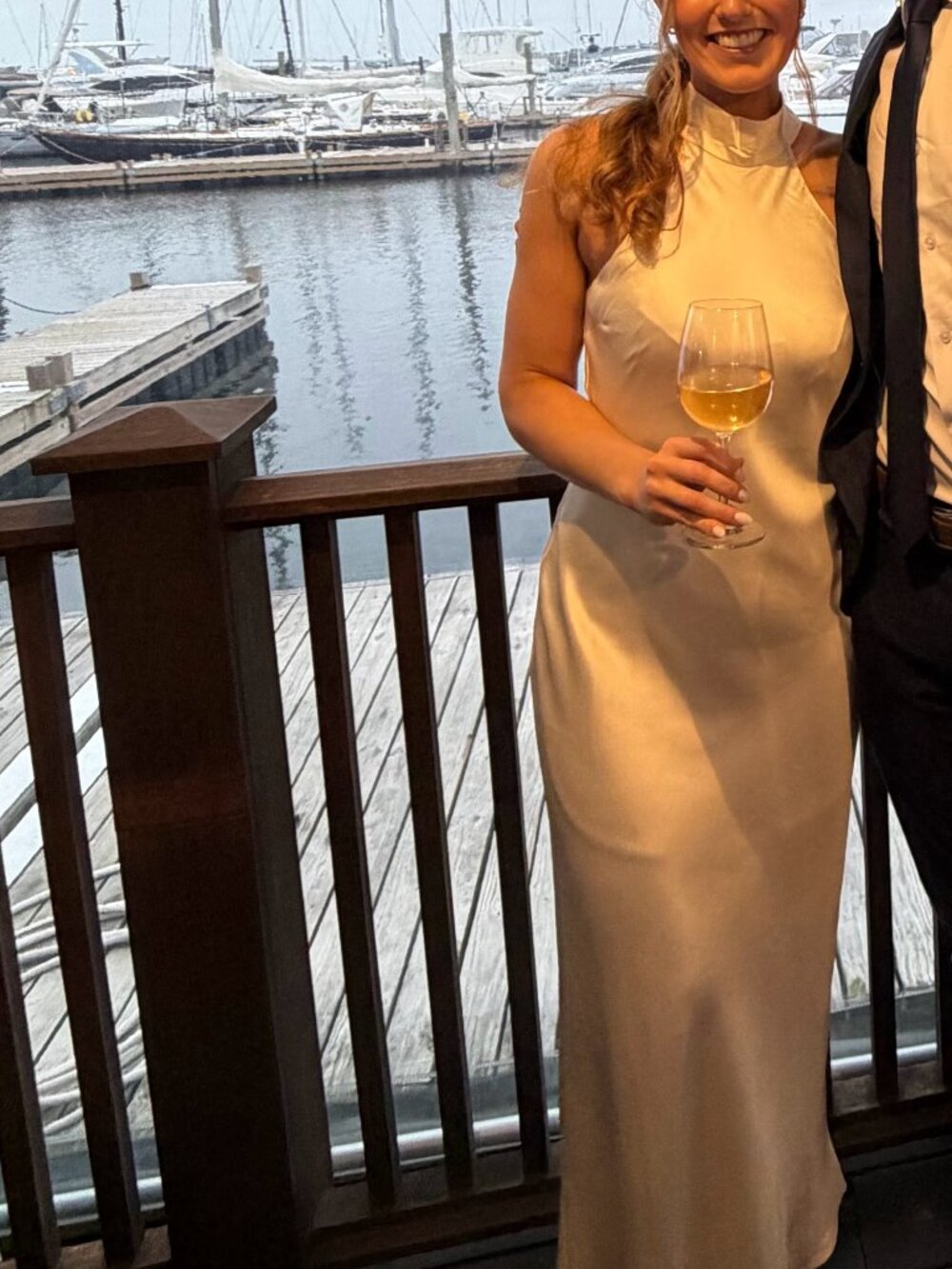 Steve Madden Lara Gown White Bridal/Graduation Chic